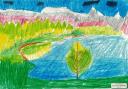 Осень в горах, Щепинова Маргарита, 9 лет, Россия, г. Барнаул, Алтайский край
